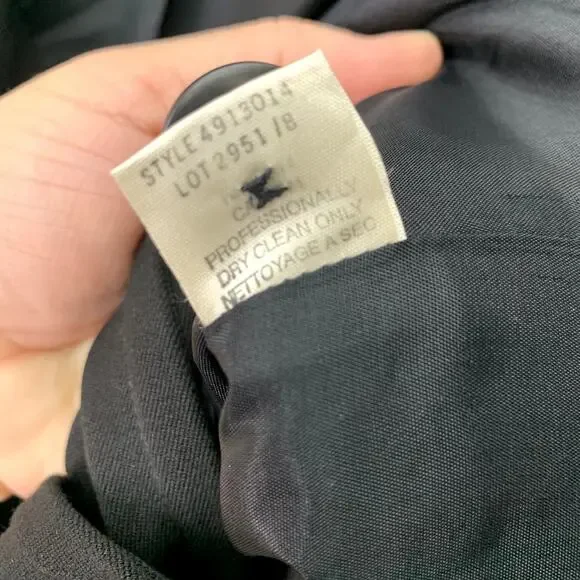 Theory Womens Size Small Black Mock Pocket Button Front Blazer - Picture 9 of 10